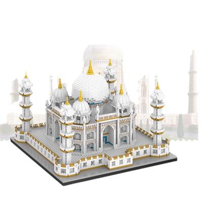Mini Block Taj Mahal Architecture Model Building Diamond Brick India City Bangladesh Mausoleum Tomb Miracle Classic Creative Toy