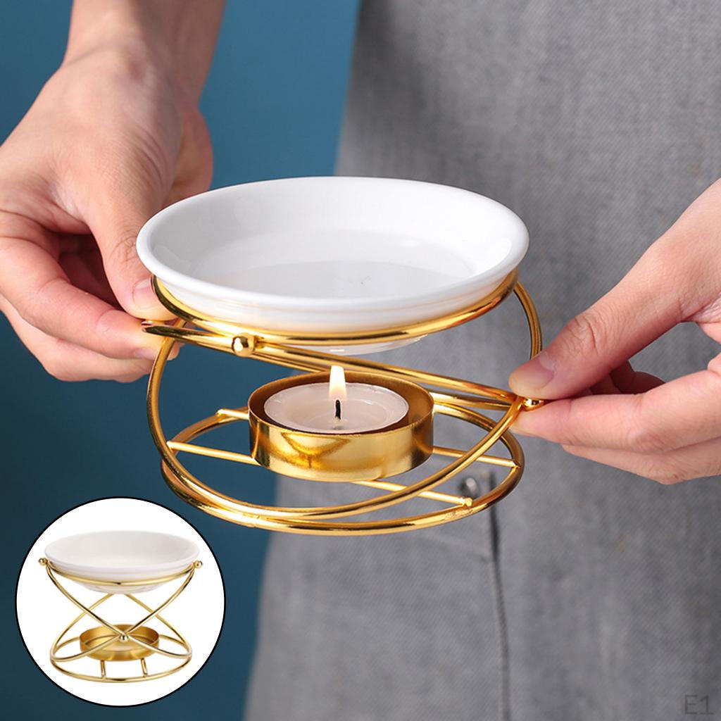 Burner, Essential , Tealight Candle Holder, Scented Melt Holder for Cafe Bar Home Table Decoration