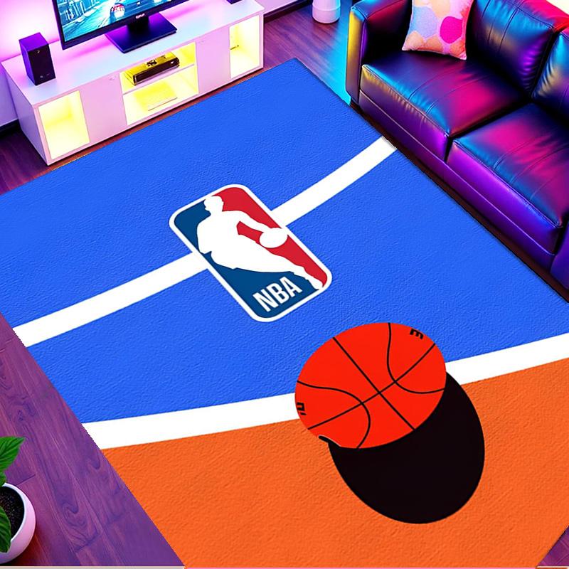 NBA basketball Print Rug, Washable Floor Carpet, For Entryway Dorm Laundry Room Office Study, Home Decor Birthday Christmas Gift