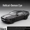 Jiaye 1:22 Dodge Hellcat Demon Eye Alloy Car Model with Sound, Light, and Pull-Back Four-Wheel Shock Absorbers