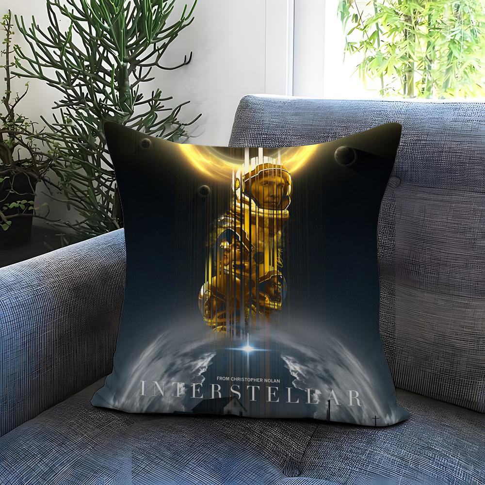 Movie I-InterstellarS Cushion Cover Comfortable Reversible Pillow Cover Ideal for Car Sofa Bedroom & Beyond
