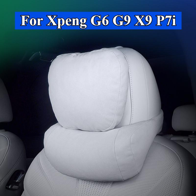 For Xpeng G6 G9 X9 P7i Headrest Neck Pillow Lumbar Support Car Seat Lumbar Head Support Neck Rest Protector Interior Accessories
