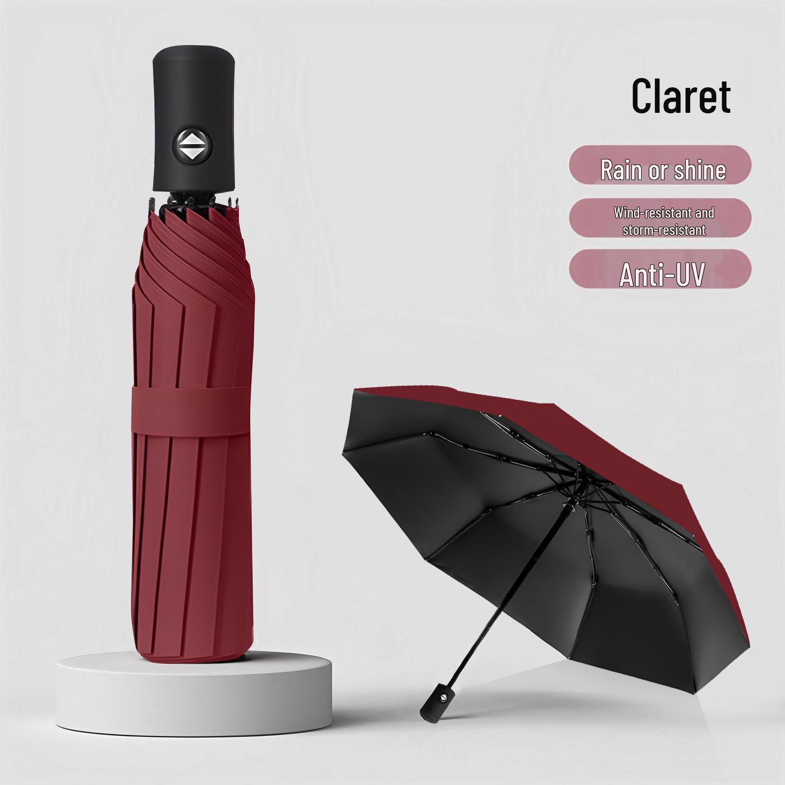 

Автоматический складной зонт с 24 спицами, устойчивый к шторму, для защиты от солнца и дождя