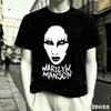 Marilyn Manson für Fan-Geschenk T-Shirt Herren Damen Harajuku Oversized Unisex Kurzarm Streetwear hohe Qualität Paare Klassisches T-Shirt
