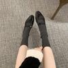 Cowhide Version 2025 New Bow Leather Single Shoes Women's Ballet Flats Mary Jane Shoes Soft-soled Small Leather Shoes