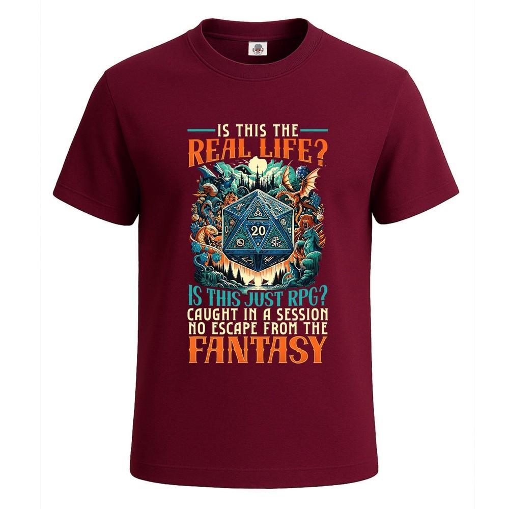 Is this the real life is this just mens tshirt funny novelty party gift tee top 2XL