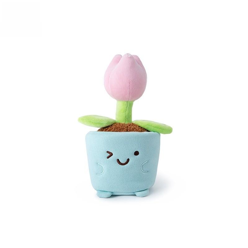 Toy Plush Short Mushroom Forest Plant Pot Lucky Grass Gift Girls Home Decoration