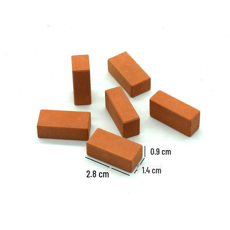 1:Kit de bricolaj cu 16 case de cărămidă în miniatură pentru copii