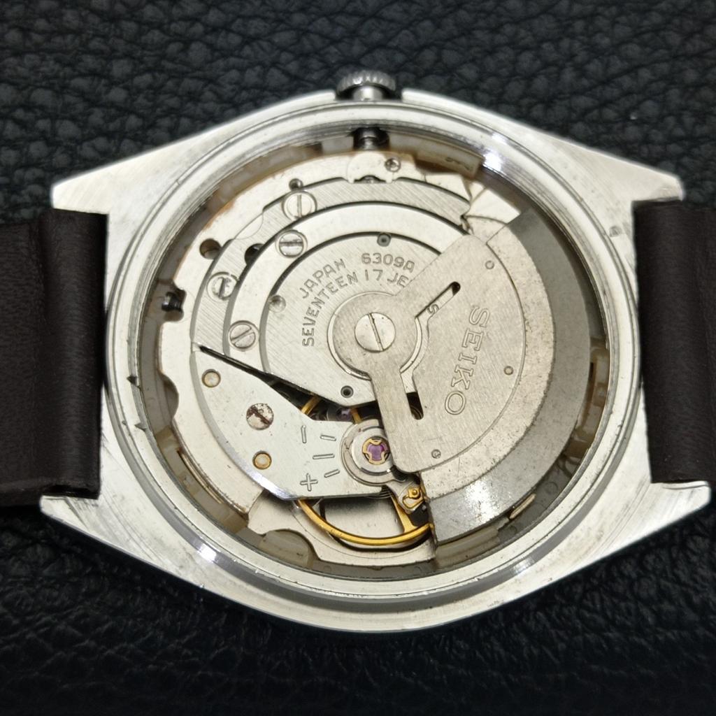 SEIKO 5 AUTOMATIC 6309A VINTAGE JAPAN MENS BROWN COLOR DIAL WATCH a701518-5 R206b-a701518