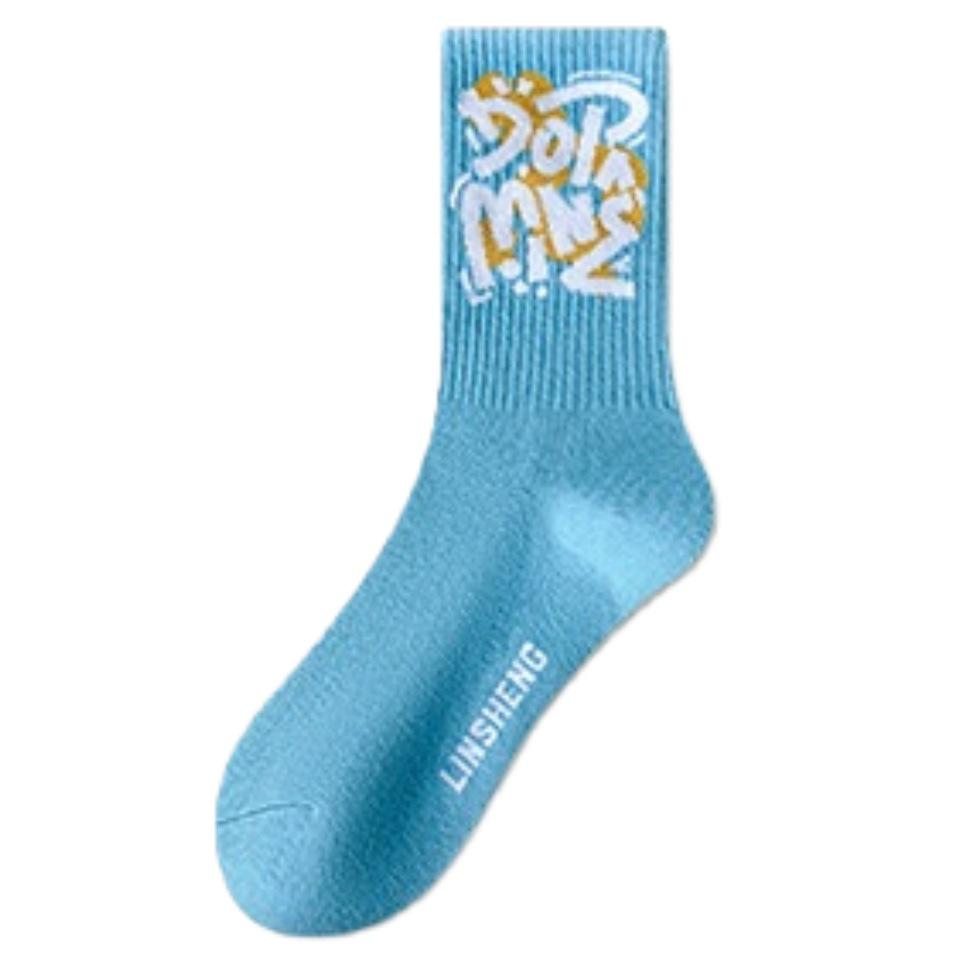 2026 Women's Mid-Calf Cotton Socks - Odor-Resistant, High-Waist Sports Style, Autumn/Winter Trend