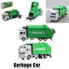 Colorful Diecast Garbage Truck Toy With Trash Bin For Kids Boys Xmas Gift