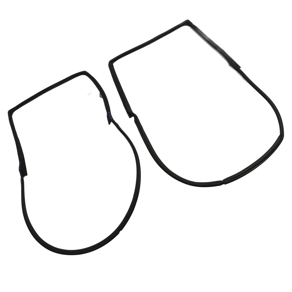 2PCS Front Door Weatherstrip Seal Waterproof Windproof Rubber 55395274AW for Wrangler JK 2007 To