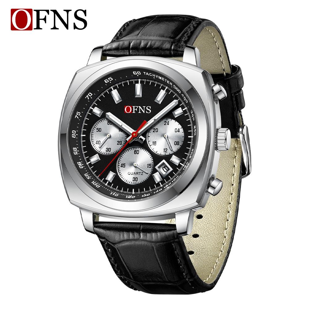 Mens Business Six-pin Quartz Watch Multi-functional Calendar Business Men Luxury Stainless Steel Wrist Watch Chronograph