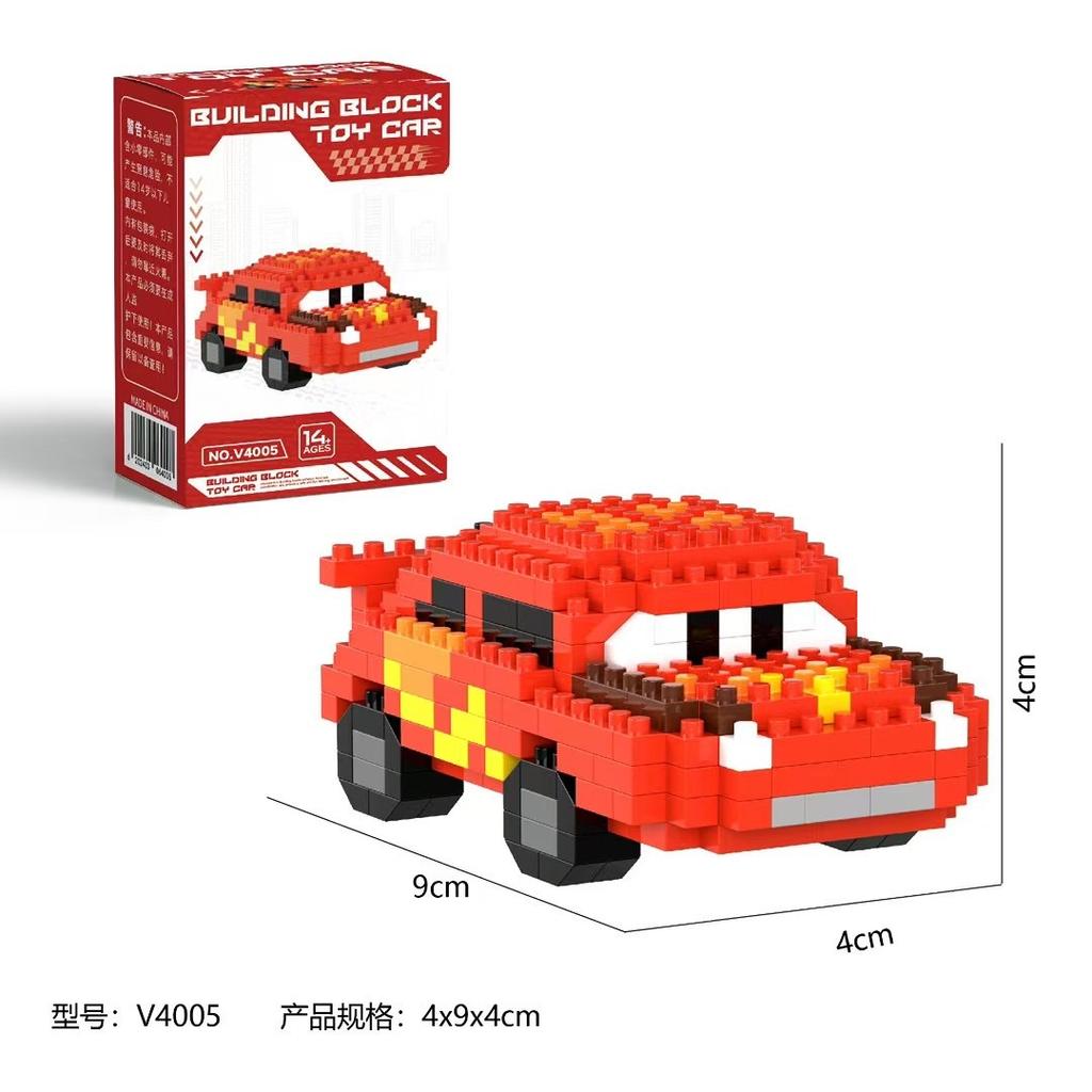Cars Building Blocks Lightning McQueen Jackson Storm Cartoon Character Toys Sally Carrera Lega For Children Birthday Gifts