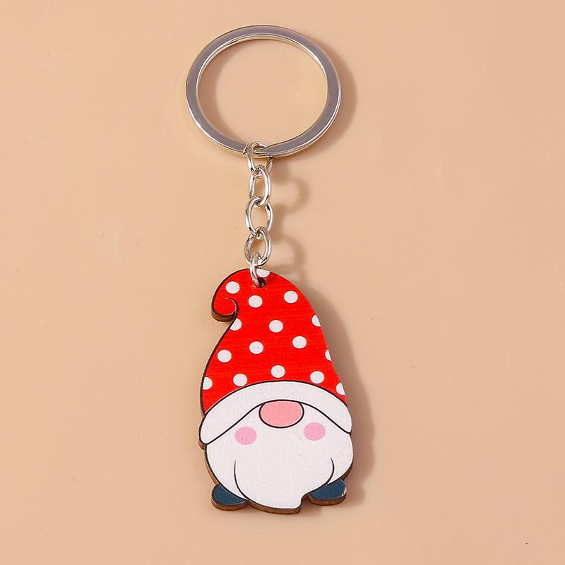 Romantic Wood Keychain Charms Love Heart Lip Keyrings Pendants for Women Girls Handbag Decor DIY Valentine's Day Key Chain Gifts