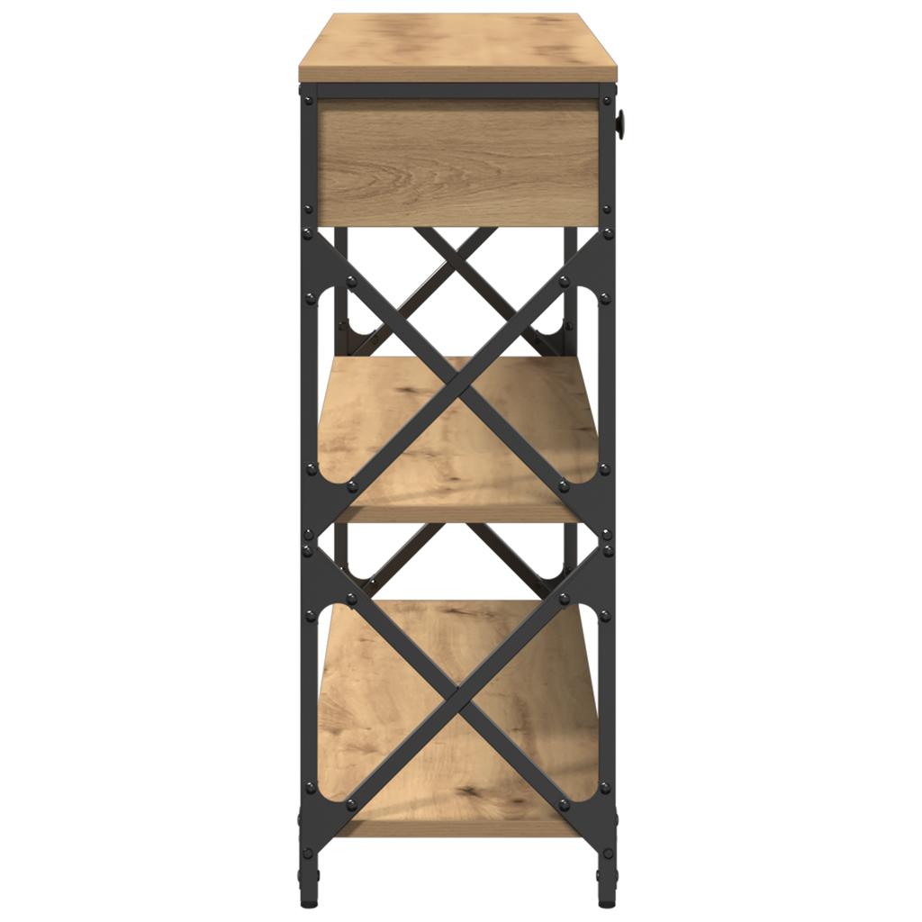 Console Table with Drawers Artisan Oak 100 x 28 x 75 cm