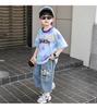 Boys' Summer Clothes 2026 New Summer Set, Stylish Children's Cool and Handsome Short Sleeved Summer Two-piece Set for Boys