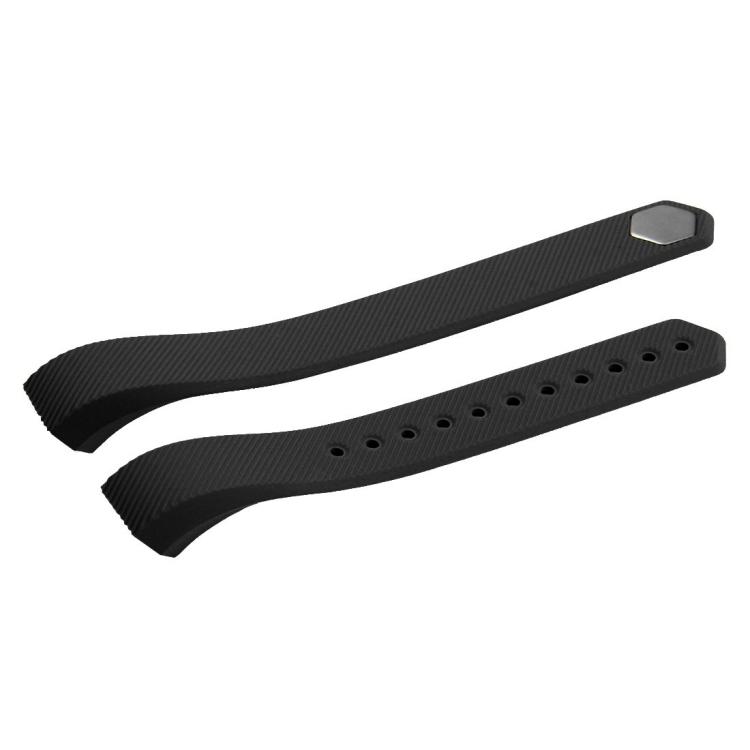 For Fitbit Alta Watch Oblique Texture Silicone Watchband, Large Size, Length: about 22cm