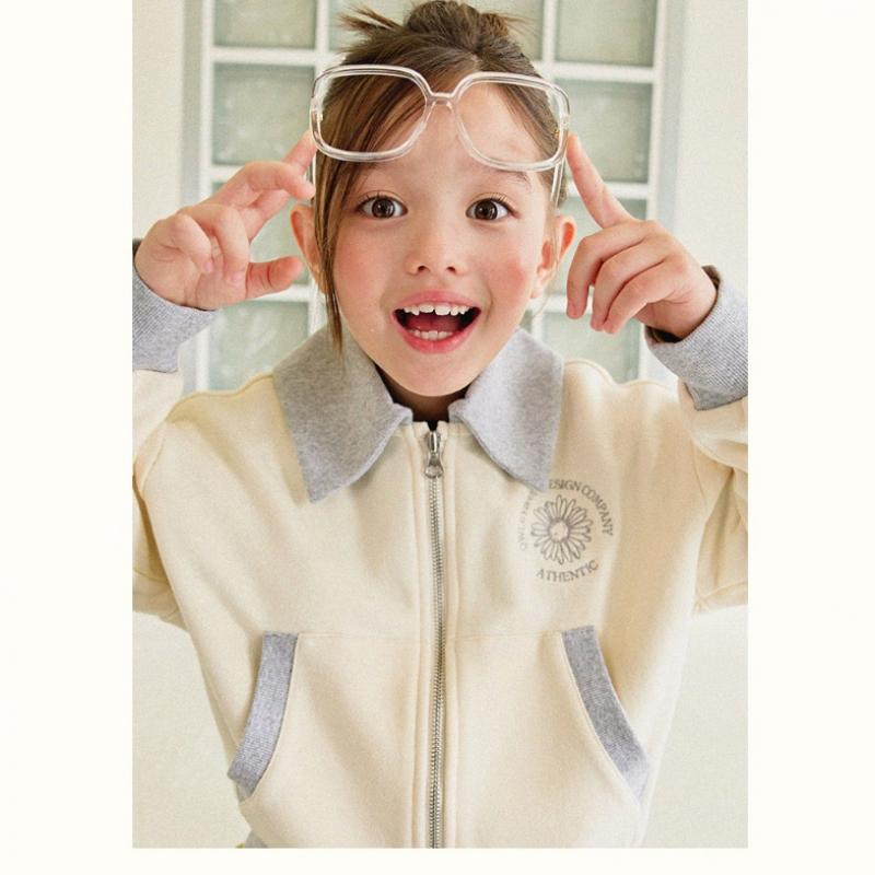  Olivan  Color Embroidery Pocket Hoodie Zip Up  2Color 