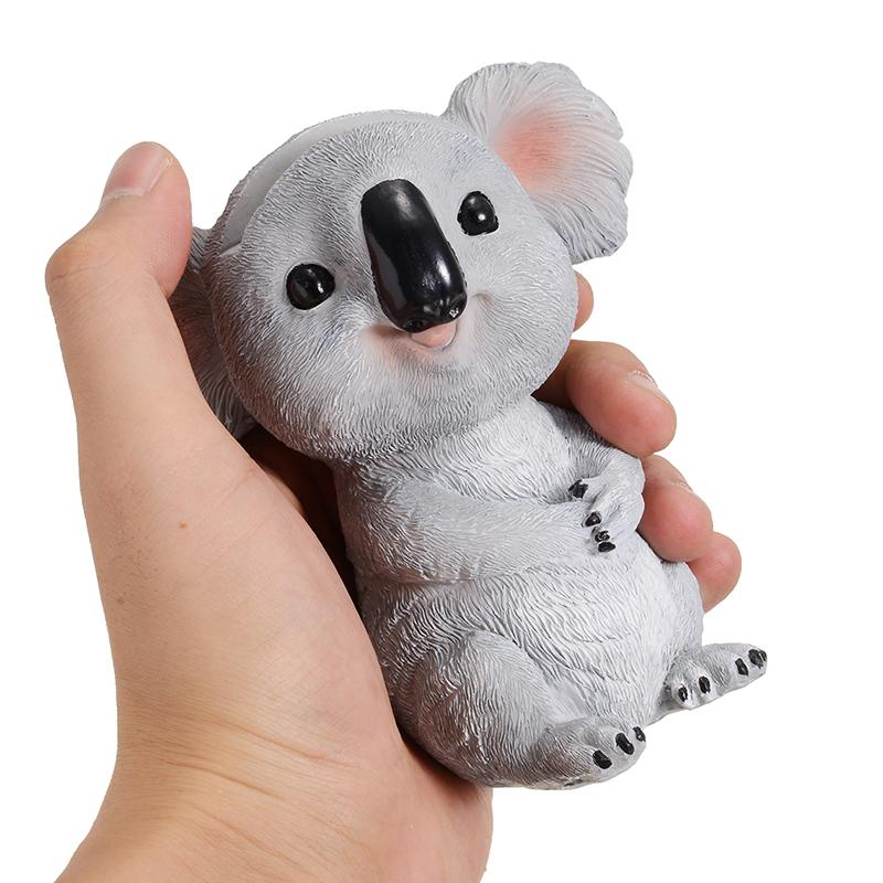 

Фигурки коалы Статуэтки животных Подставка для очков из смолы Карандаш Держатель для солнцезащитных очков Подставка для ручек Настольный домашний декор Подарок серый