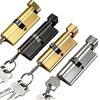 Zinc Eccentric Lock Cylinder Aluminum Alloy Copper Door Lock Accessories Replaceable With Keys Anti-Theft Lock Interior Doors