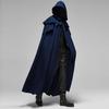 Mens Unisex Medieval Cape Cloak With Hood Renaissance Costuems Halloween Cosplay Knight Tunic Gothic Witch Party Cape