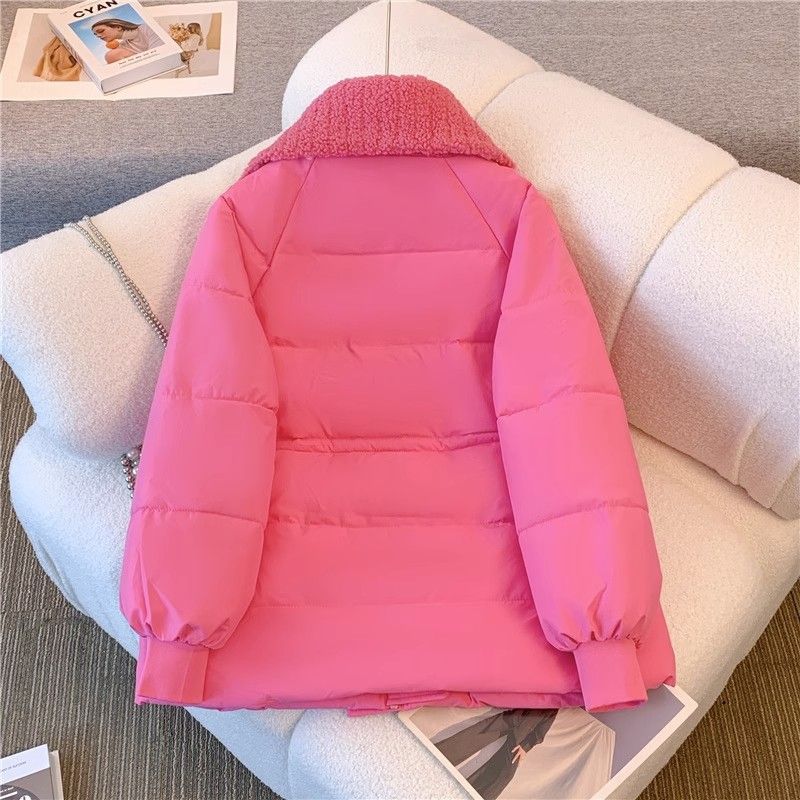 Lamb Fur One-piece Coat for Women's New Winter Drawstrings To Tighten Waist and Thicken