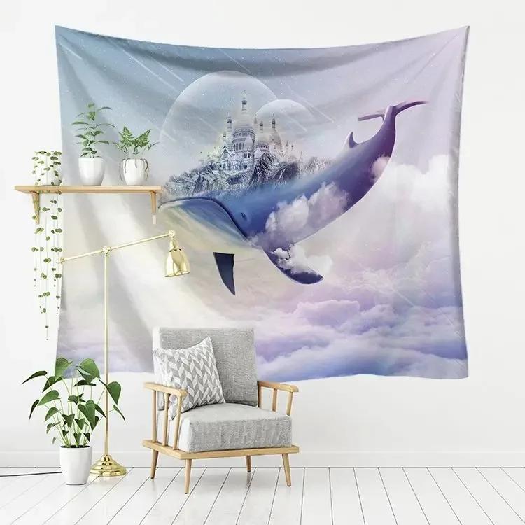 Гобелен с рисунком морского кита