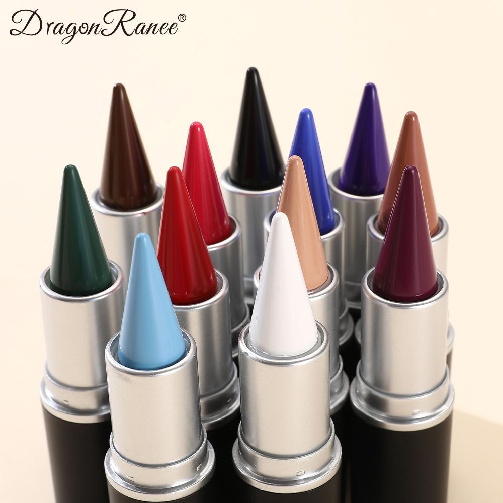 12-Piece Set of Colored Eyeliner Pens, Long-Lasting, Fade-Resistant, Waterproof, Automatic Rotating Eyeliner Pens Available in A Set