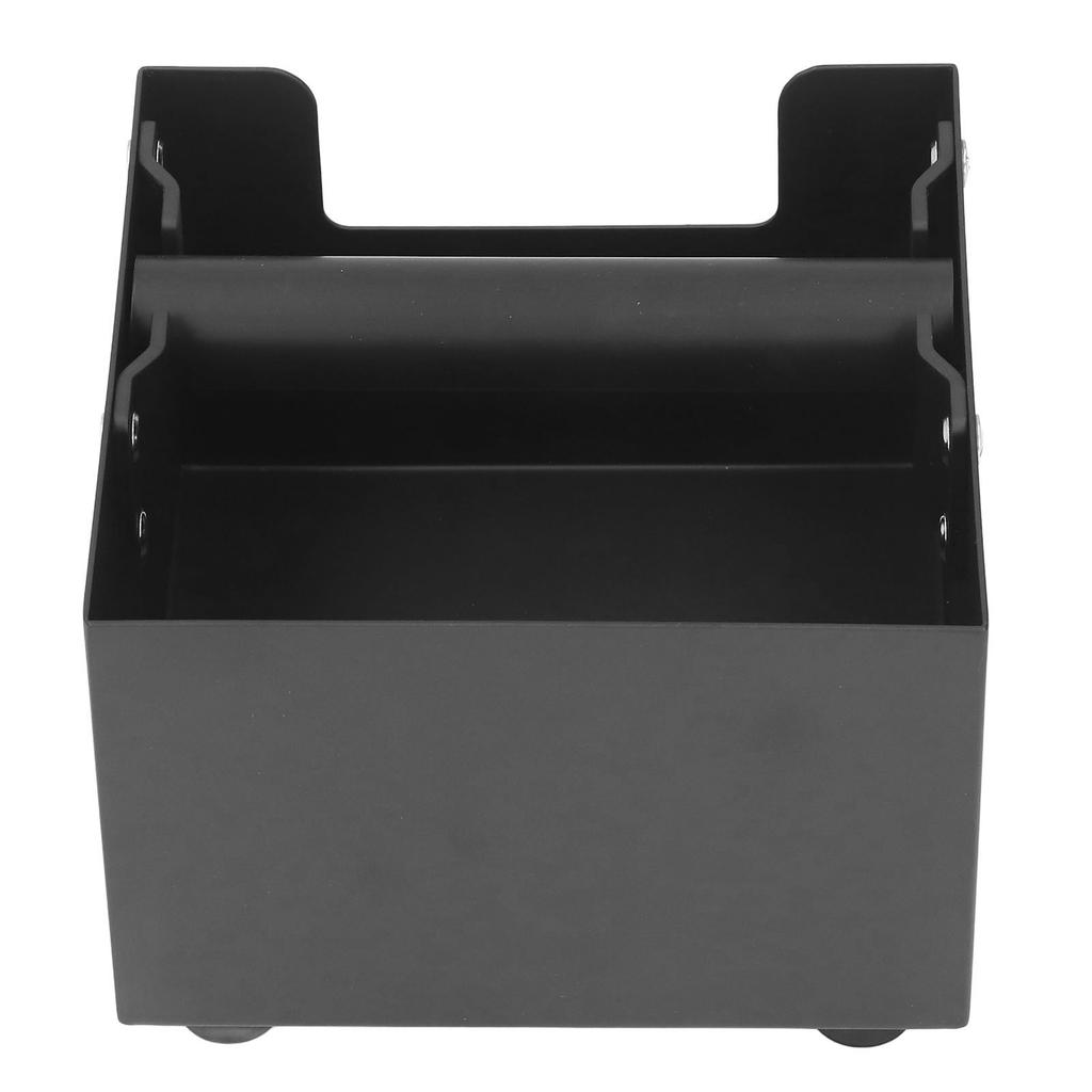 Kaffee-Abklopfbehälter, Bodenabfallbehälter, Behälter aus Edelstahl, Schubladentyp, klein, quadratisch, schwarz