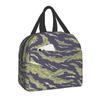 Military Camo Insulated Lunch Bag for Women Waterproof Army Camouflage Cooler Thermal Lunch Tote Office Picnic Food Bento Box