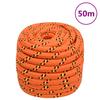 Vidaxl Sailing Rope, Orange, 20 Mm, 50 M, Polypropylene