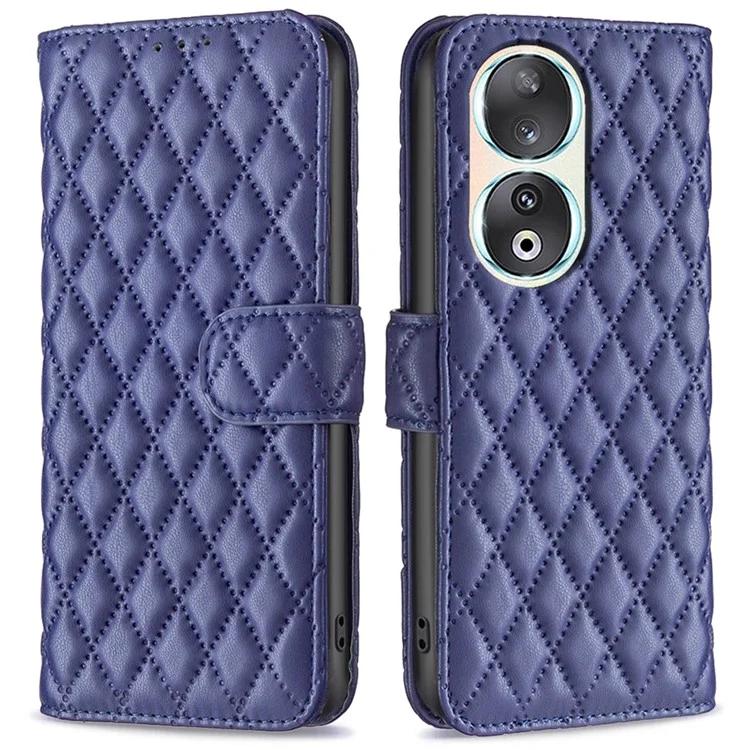 

BF Style-14 for Honor 90 Imprinted Leather Wallet Case Anti-drop Stand Phone Cover