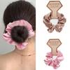 Bridesmaid HairPiece Hair Scrunchies Ponytail Holder Wedding Party Accessories Bridesmaid Scrunchies Proms Gifts 5PCS