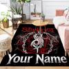 Custom 1Pc Slipknot Heavy Metal Graphic Flannel Personalized Rug Non Slip Floor Mat Soft Carpet for Living  Bedroom Office Home Decor Gift