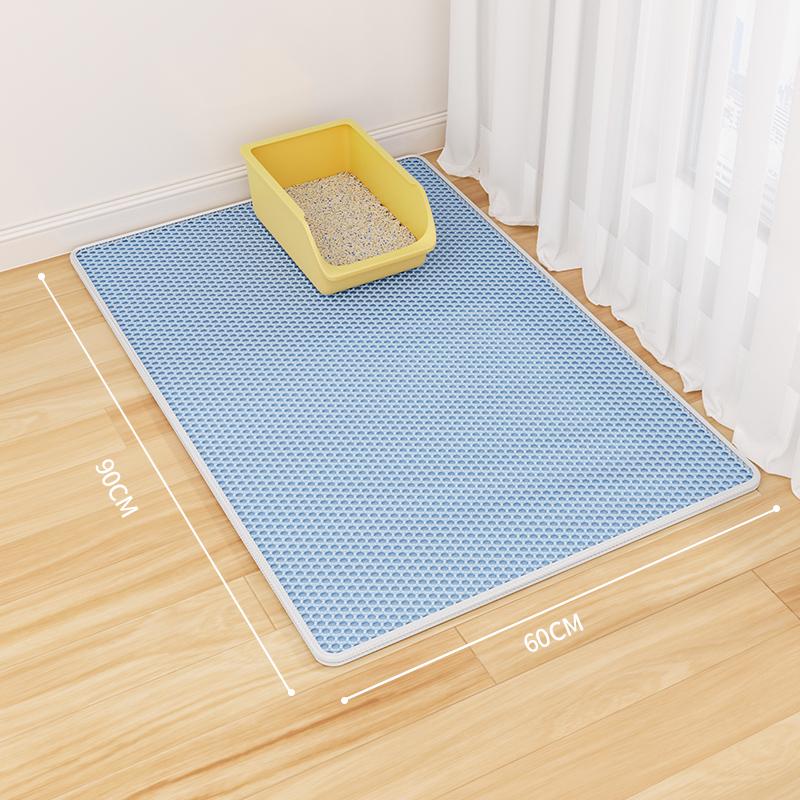 Cat Litter Mat: Anti-Tracking, Anti-Splash, Double Layer, Leak-Control Mat for Cats