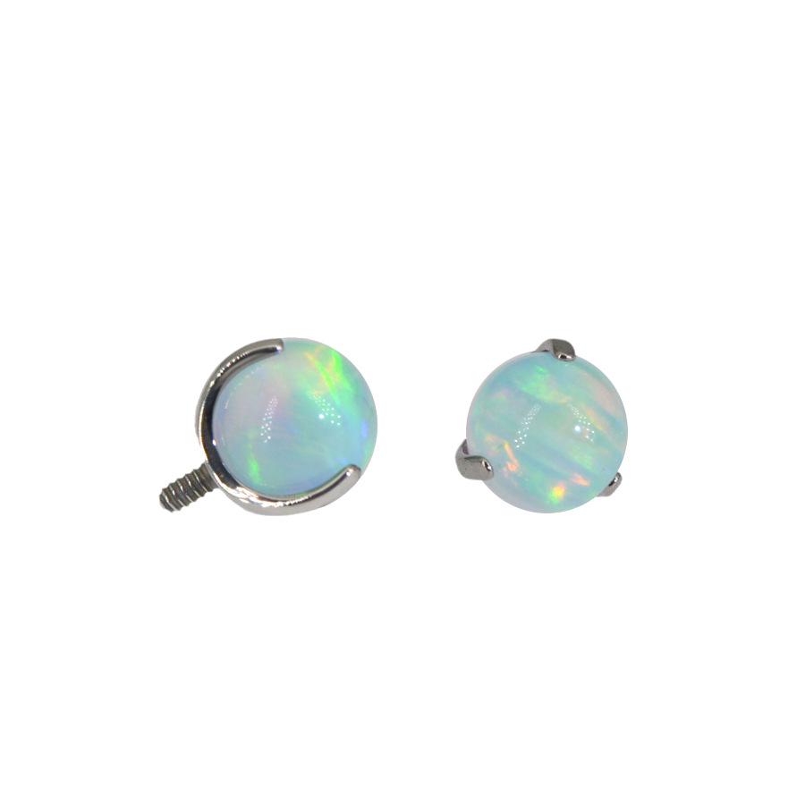 G23 Titanium Aurora Jelly Opal Stud for Ear, Lip, Tongue, and Cartilage Piercings