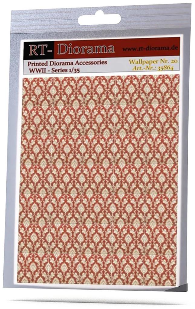 RT Diorama 1/35 Print Accessory Wallpaper No. 20 Miniature Accessory RTD35864 (Scenery)