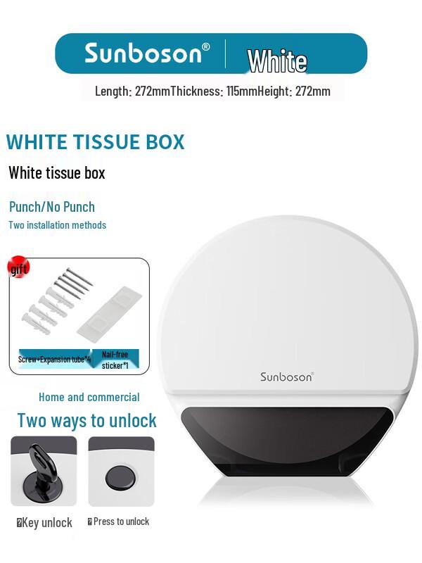 Commercial Wall-Mounted Jumbo Roll Tissue Dispenser