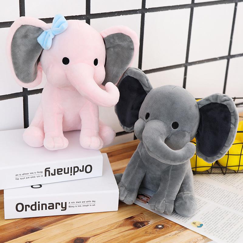 Cartoon Baby Elephant Plush Toy - Soothing Stuffed Animal Pillow for Kids, Birthday Gift