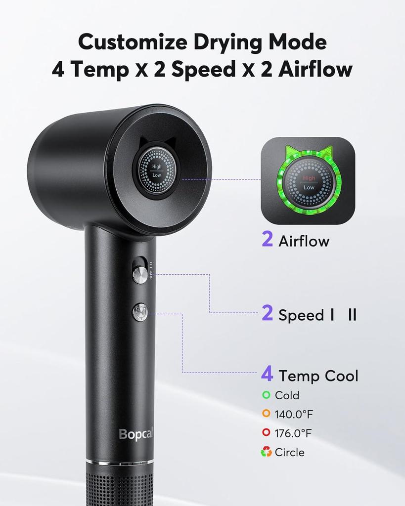 Leafless High Speed Hair Dryer 110000 Rpm Quick Dry Personal Hair Care Styling Negative Ion Constant Anion Electric Hairdryer
