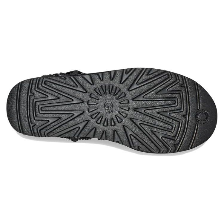 UGG Adidași Clasici Scurți cu Paiete Groase - Negru pentru Femei 1130650-BLK