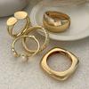 Stackable Wide Bangles Irregular Arm Cuff Bracelets Trendy Chunky Gold Bangle Bracelets  For Women