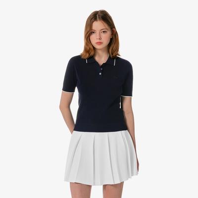 Women's Pointelle Sweater Polo Shirt PF413E-56G166
