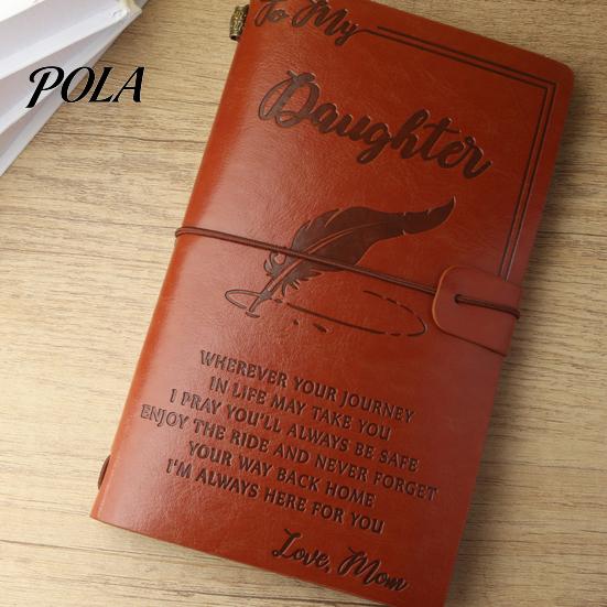 Collage Friendly Notebook Journal Notebook, Loose-Leaf Refillable Faux Leather Cover with Elastic Durable Daily Use Strap, Multi-Purpose Writing Diary