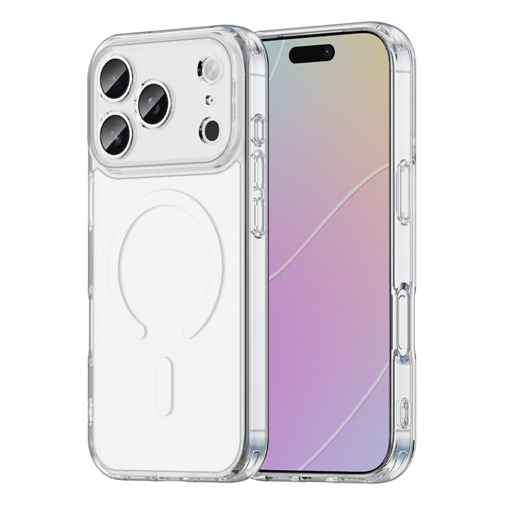 For iPhone 17 Pro Phone Case, Magnetic Shockproof Transparent Cover for iPhone 17 Pro