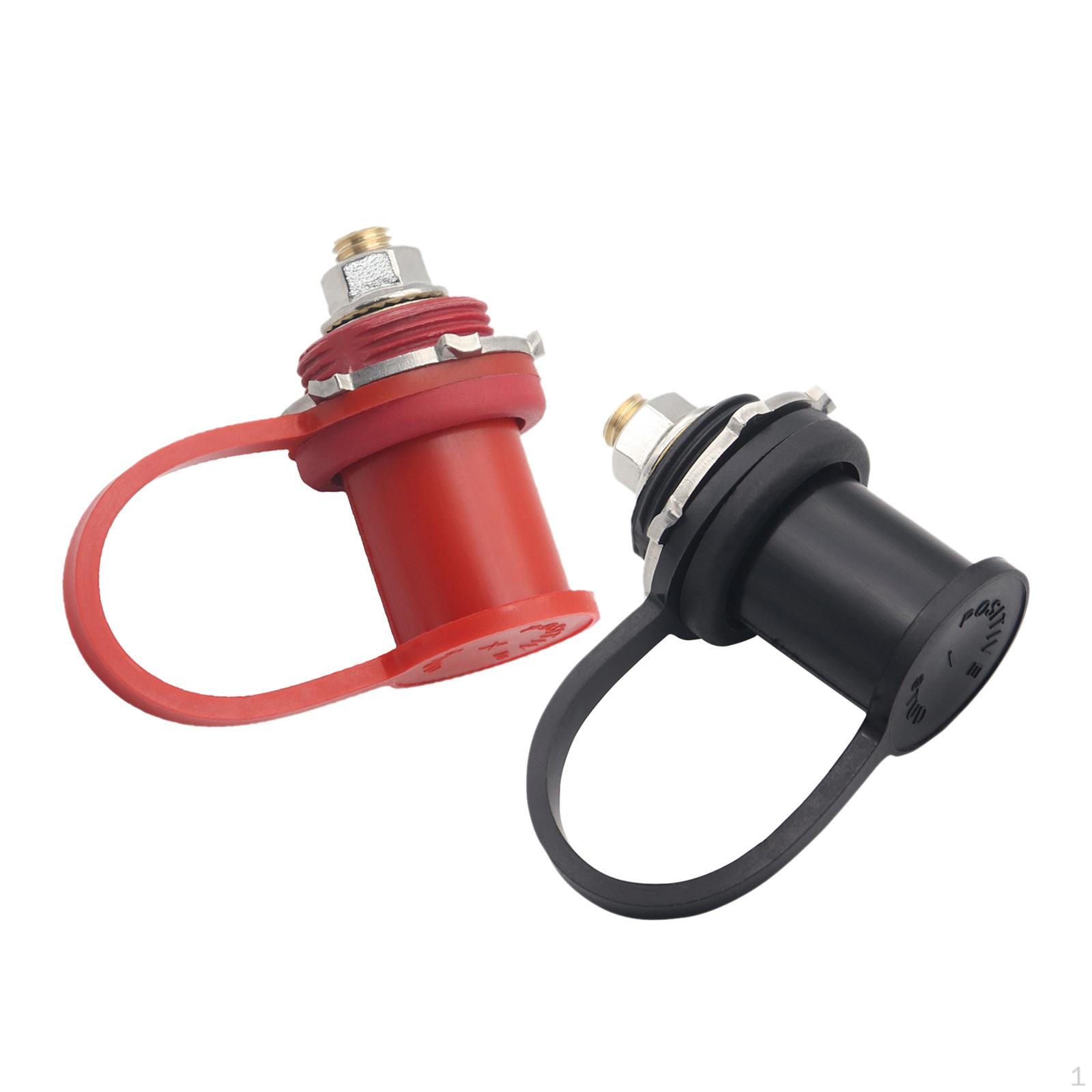 

2 зарядні клеми для зарядного пристрою з пилозахисною кришкою, 250A.