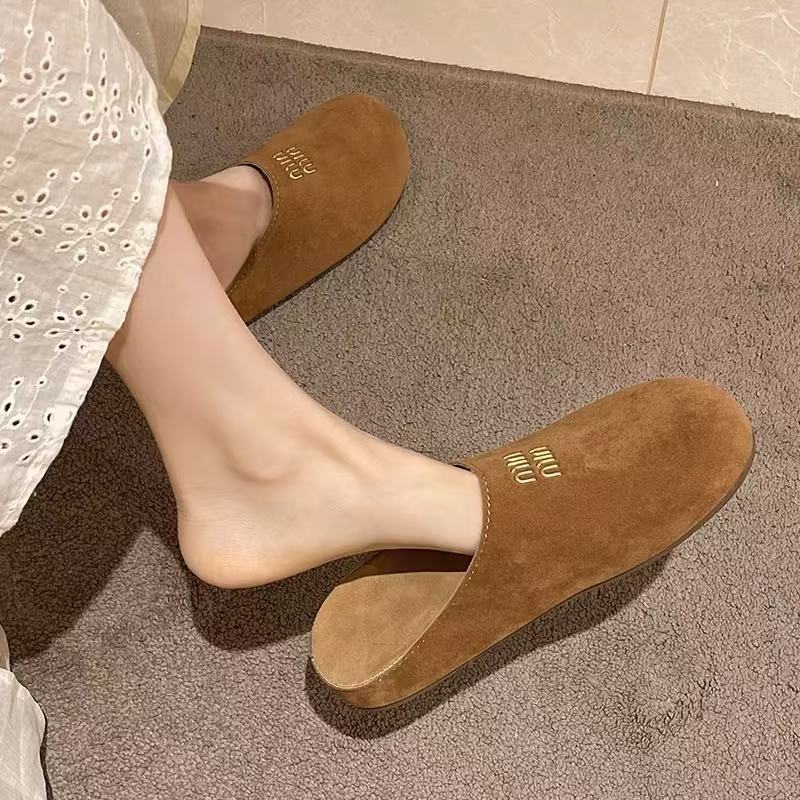 Light-soled Boken shoes bag head half slippers women's 2025 new spring and summer outer wear Boken lazy one-pedal sandals women