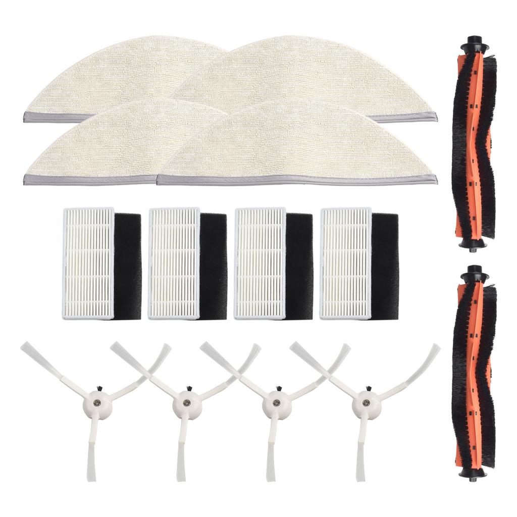 1 Set For Lydsto for R1 / R1A / R1 Pro / S1  Main Side Brush Mop Rag Cloth Filter Vacuum Cleaner Accessories Replacement Parts