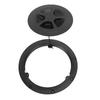 6 Inch Boat Deck Plate Round Circular Type Inspection Deck Plate Lid Detachable Cover for Marine Yacht Kayak Black